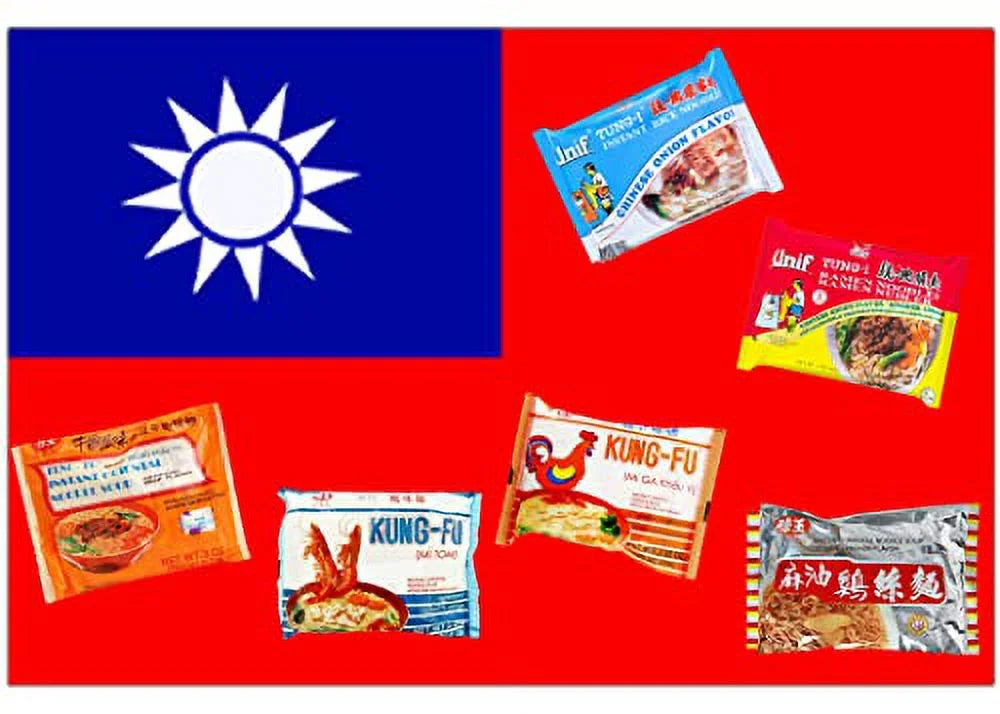 12 Pack Instant Ramen Noodle Variety Pack with Chopsticks N29490