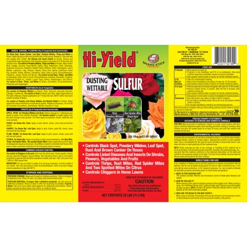 25 lb Wettable Sulfur Dusting E765
