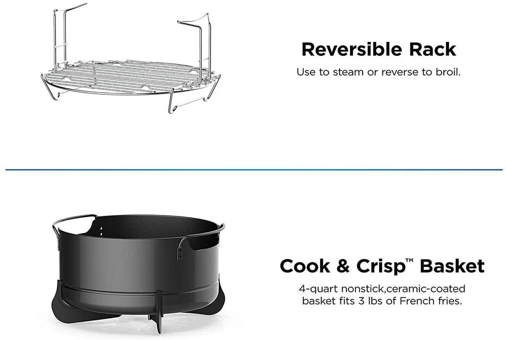 Restored 8-in-1 Multi-Cooker Pressure Cooker and Air Fryer 6.5 Qt K5663
