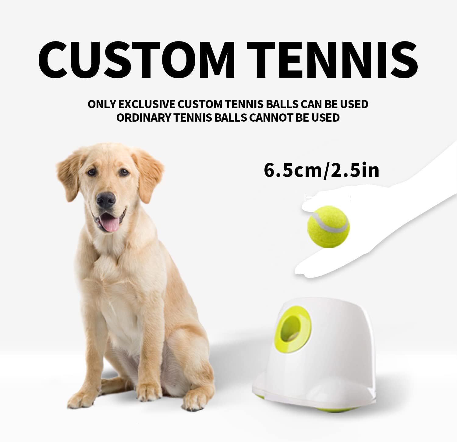 Automatic Ball Thrower for Dogs with 3 Tennis Balls P7508