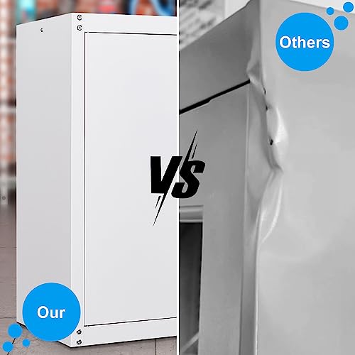 Metal Wall Cabinet with Doors and Adjustable Shelf M383849