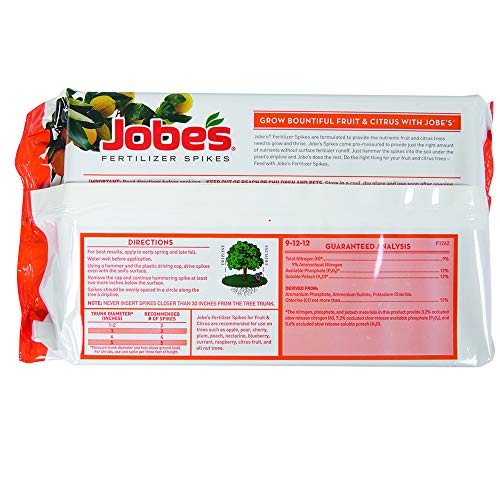 15 Count Slow Release Fertilizer Spikes for Fruit and Citrus Plants S7846