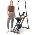 Foldable Stair Stepper Machine with Adjustable Handlebar & Pedals B9101