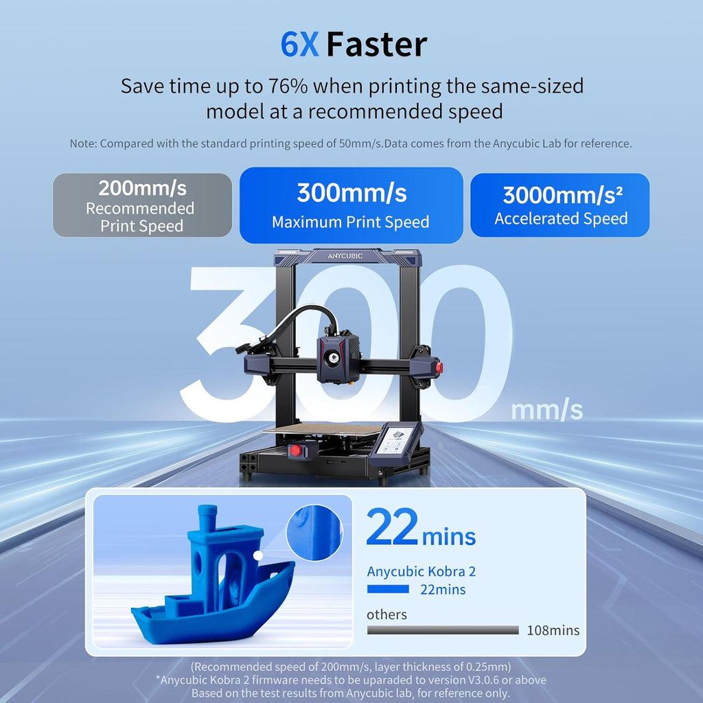 Black Bundle Anycubic Kobra 2 3D Printer, 1.75mm 1kg Filament D88630