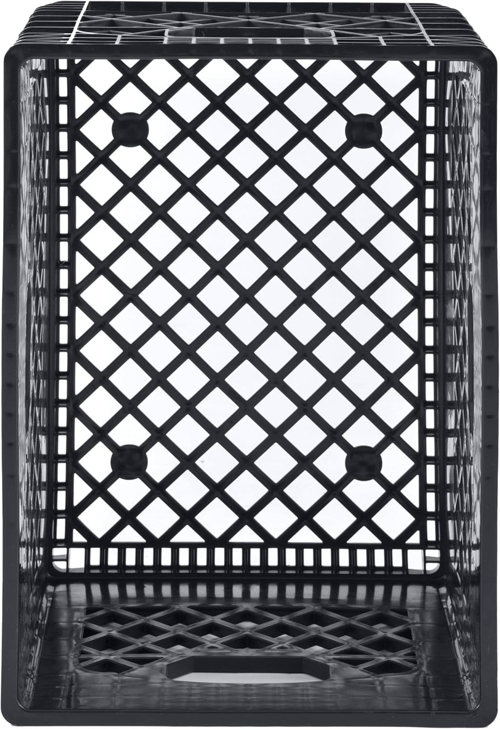 Black 24QT Heavy-Duty Plastic Milk Crate N621