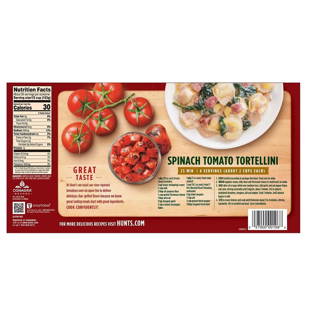 14.5 Ounce Fire Roasted Diced Tomatoes (Pack of 8) B41674