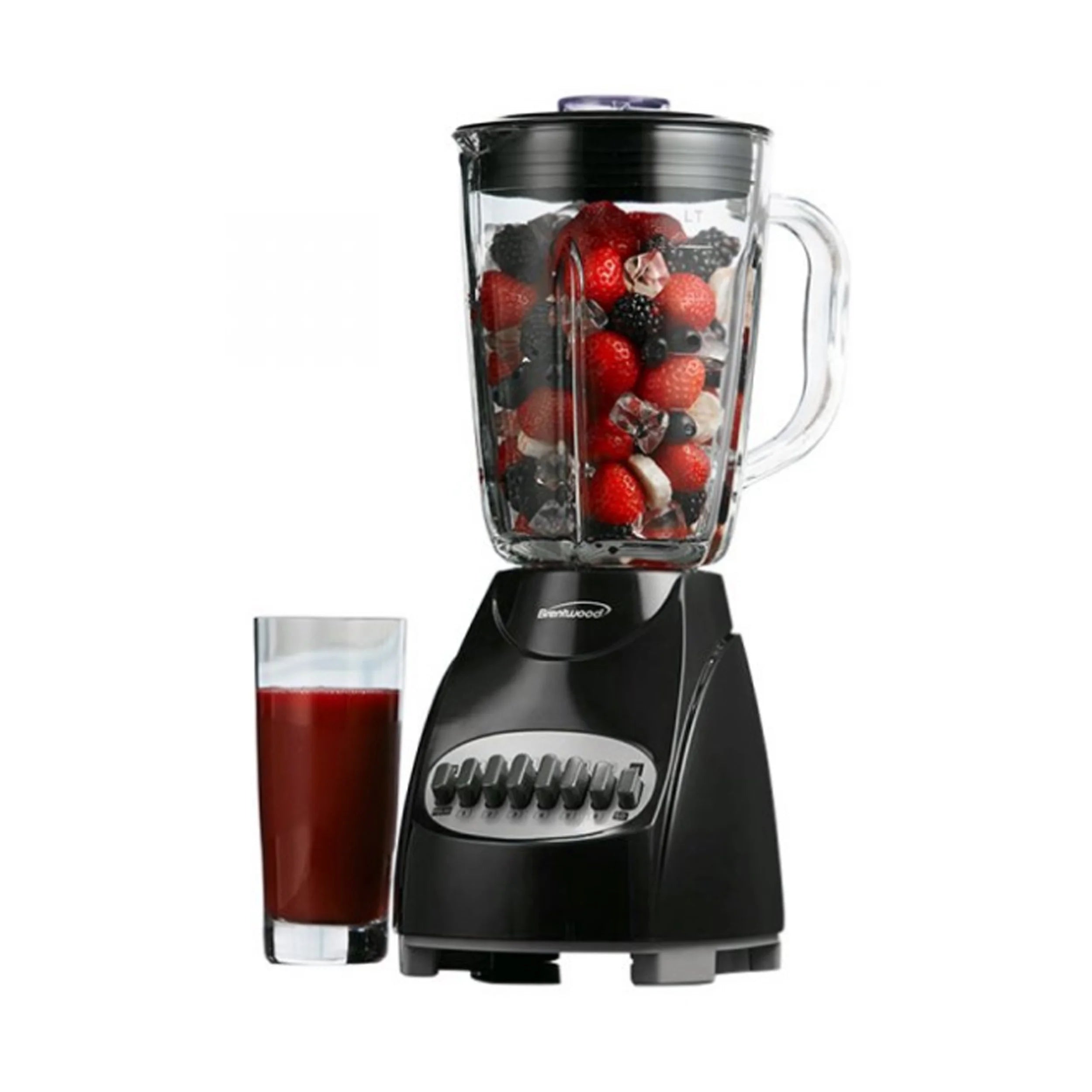 Black 12-Speed plus Pulse Blender with Glass Jar X137