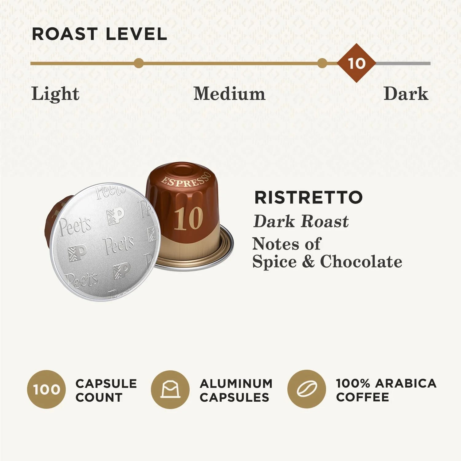 Dark Roast Espresso Pods, 100 Count R888