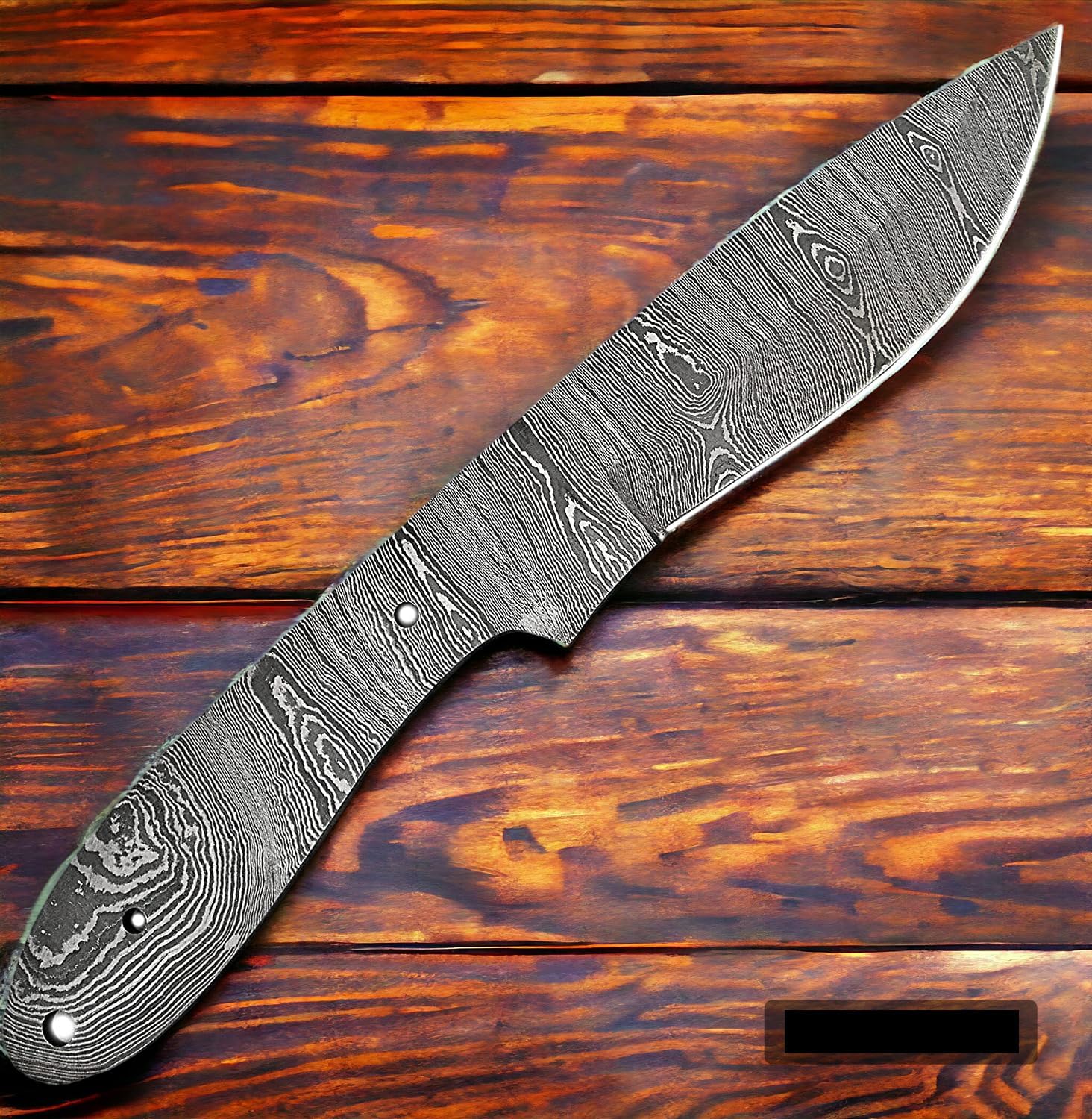 Damascus Steel Full Tang Blank Blade Knife U92648