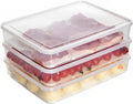 3-Piece Plastic Refrigerator Organizer Bin with Airtight Lids V32094