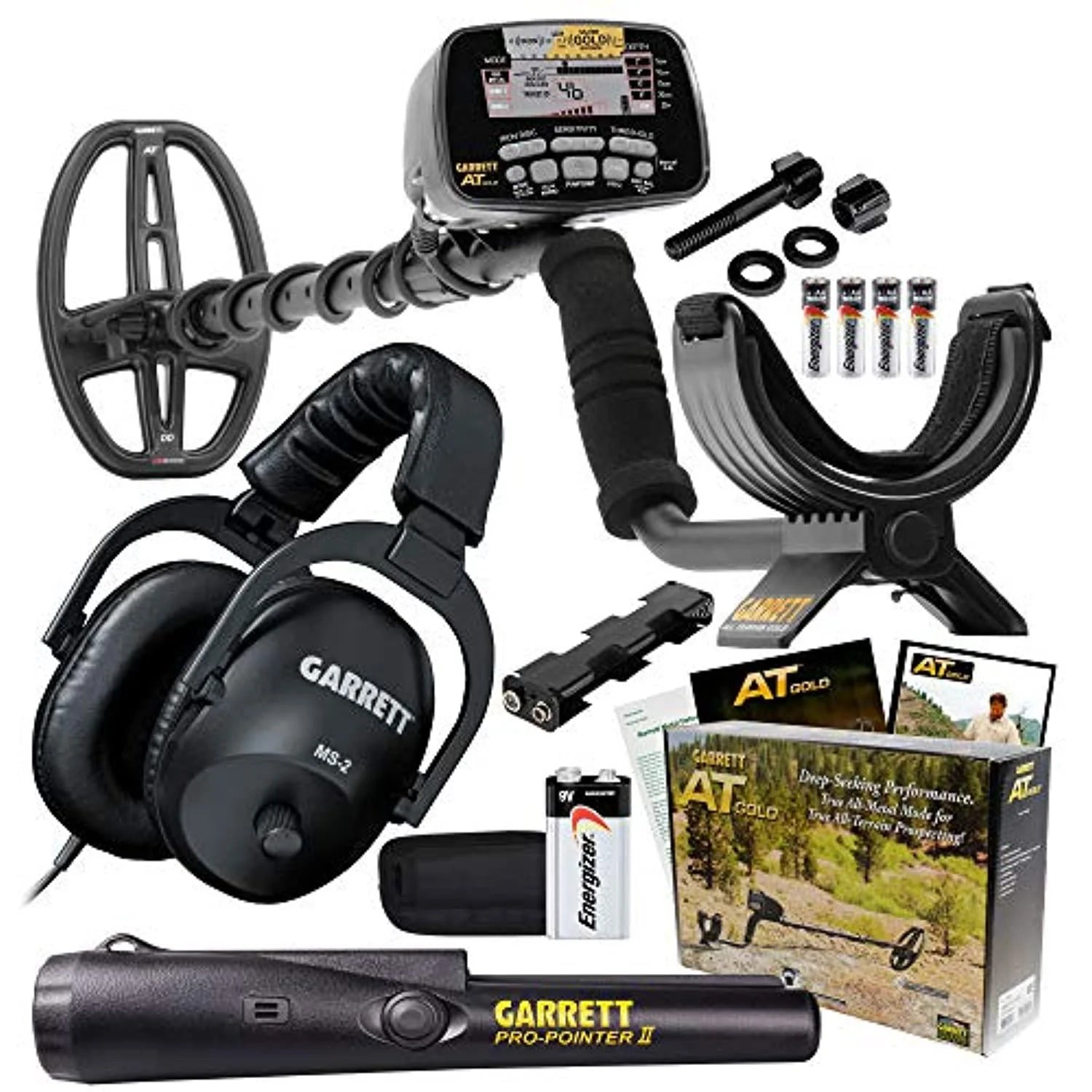 Waterproof Metal Detector with Headphones and Propointer I174