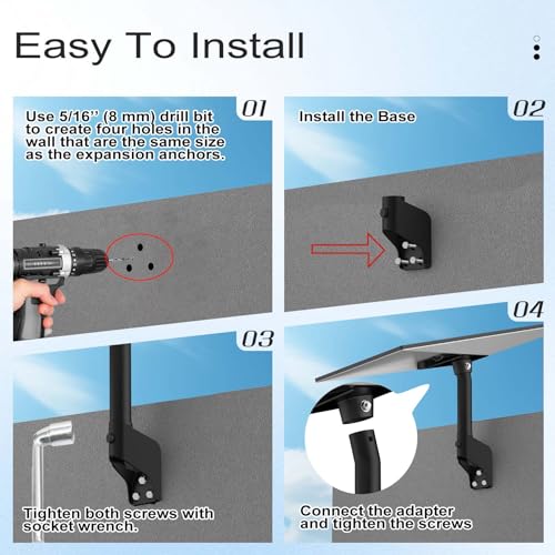 360° Rotatable Black Starlink Roof Mount I126