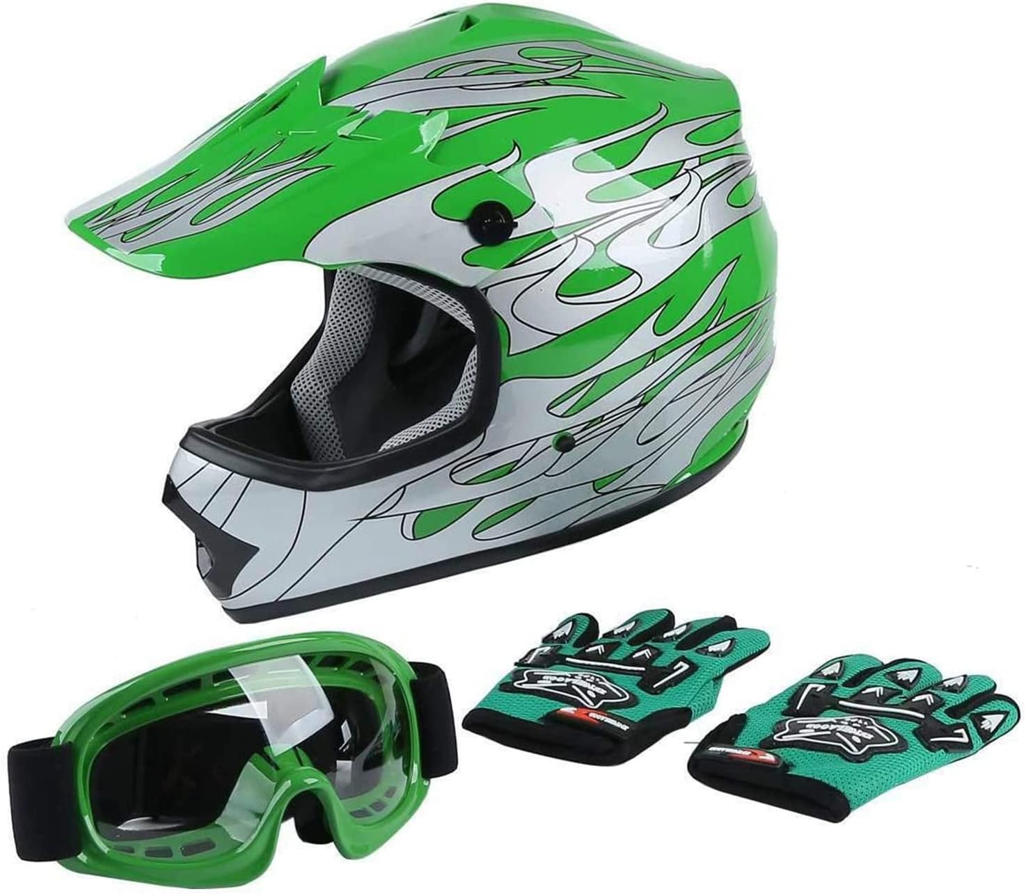 DOT Youth Offroad Dirt Bike Helmet J124