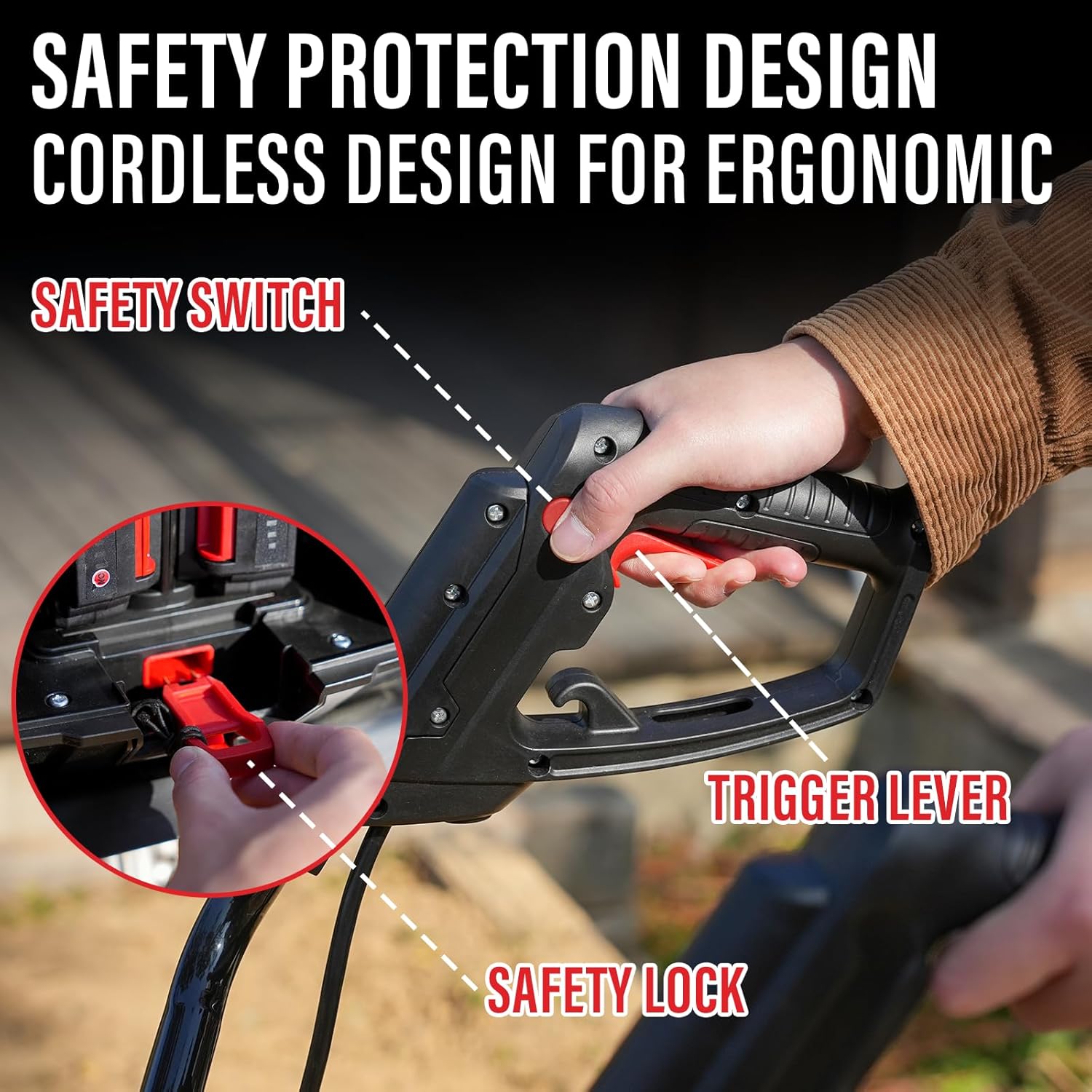 40V 12-inch Cordless Garden Tiller with 2 * 4.0Ah Battery and Fast Charger F1299