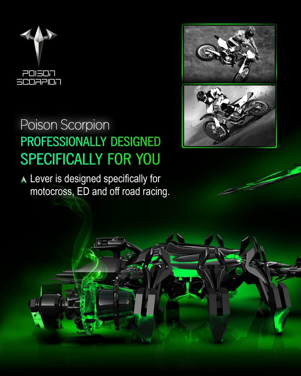 Black Off-Road Brake Clutch Levers J225656