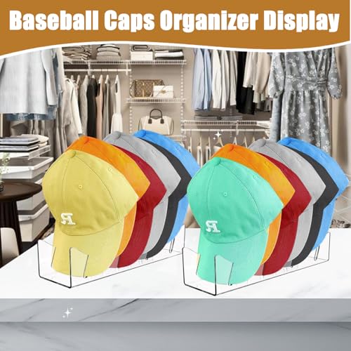 2 Pack Acrylic Hat Organizer for 14 Baseball Caps J494