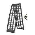 6.5FT Folding Aluminum Motorcycle Ramp with Load Straps V5077