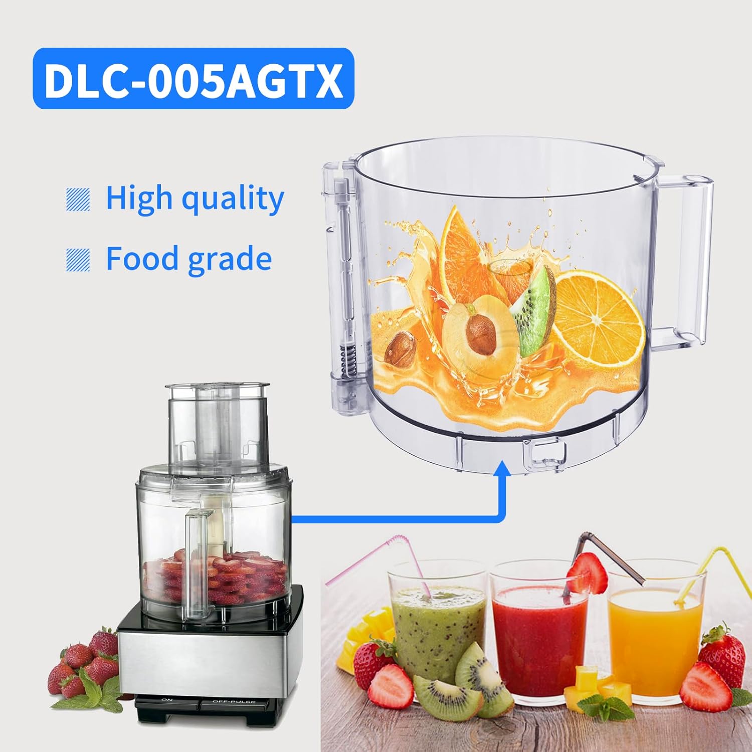 14-Cup Food Processor Work Bowl O2274