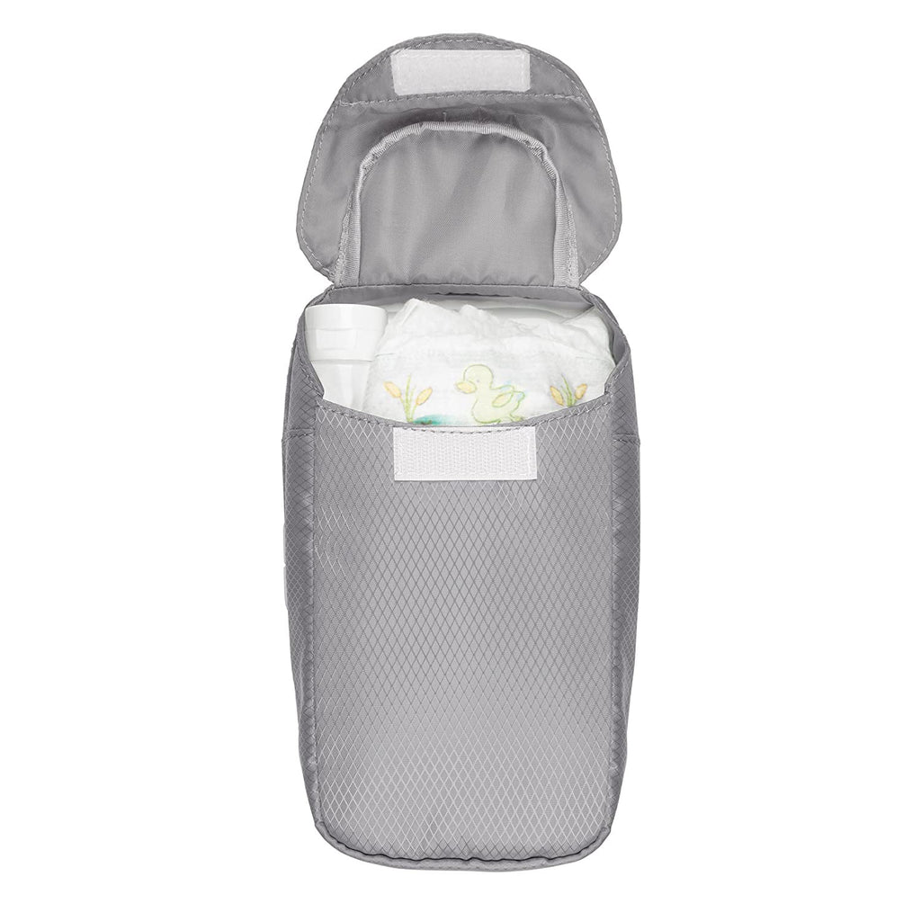 Gray Wipes Dispenser with Diaper Pouch N8299