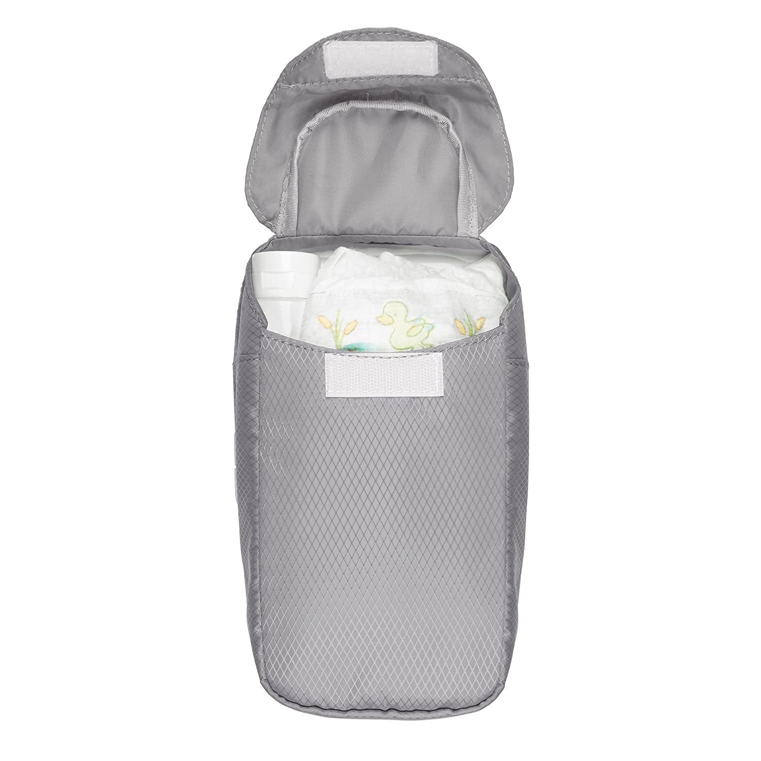 Gray Wipes Dispenser with Diaper Pouch N8299