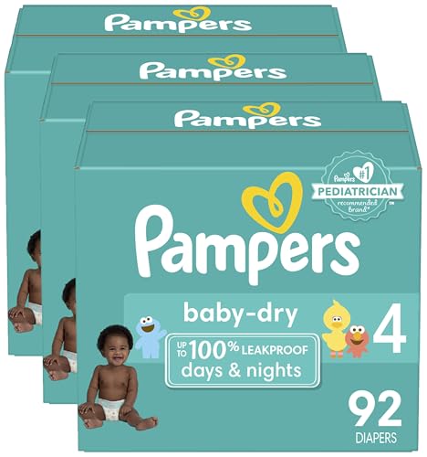 92 Count Size 4 Disposable Baby Diapers Z370