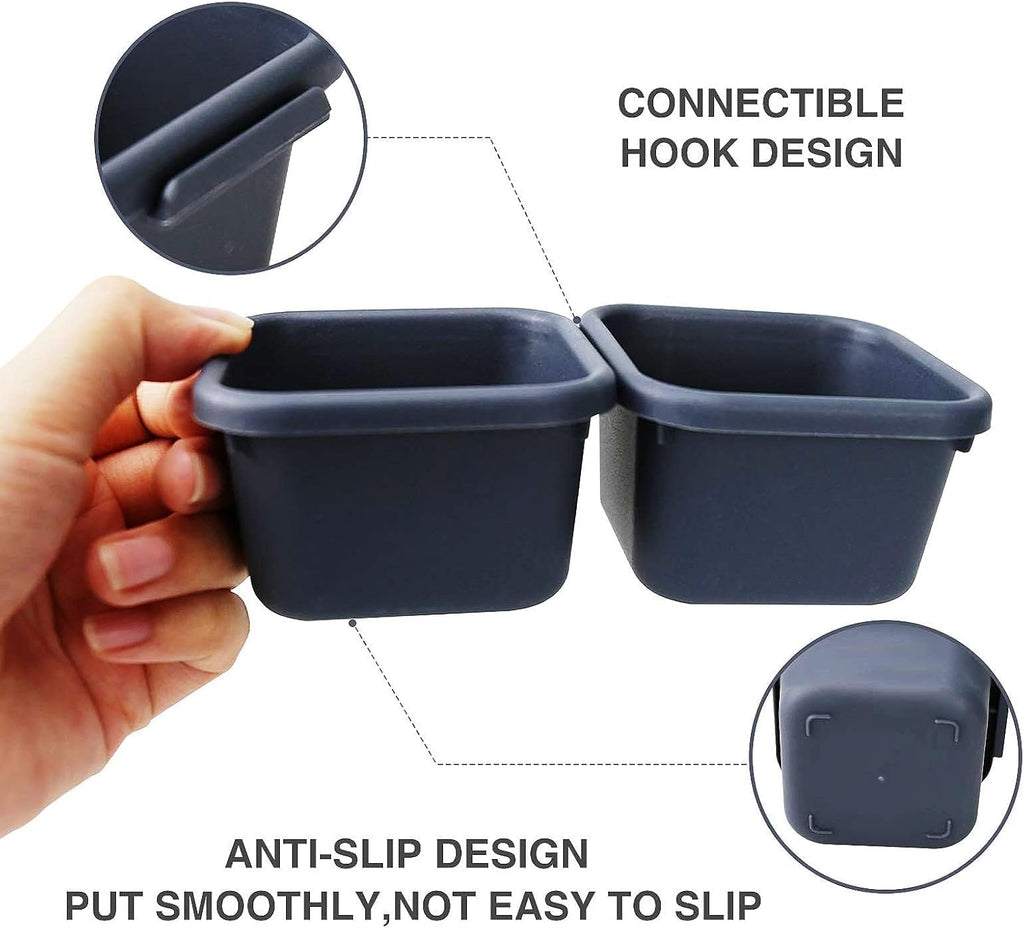 8 PCS Clear Plastic Drawer Organizer Trays Y78795