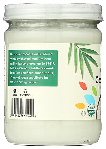 Organic Refined Coconut Oil, 14 Fl Oz (Pack of 2) P71729