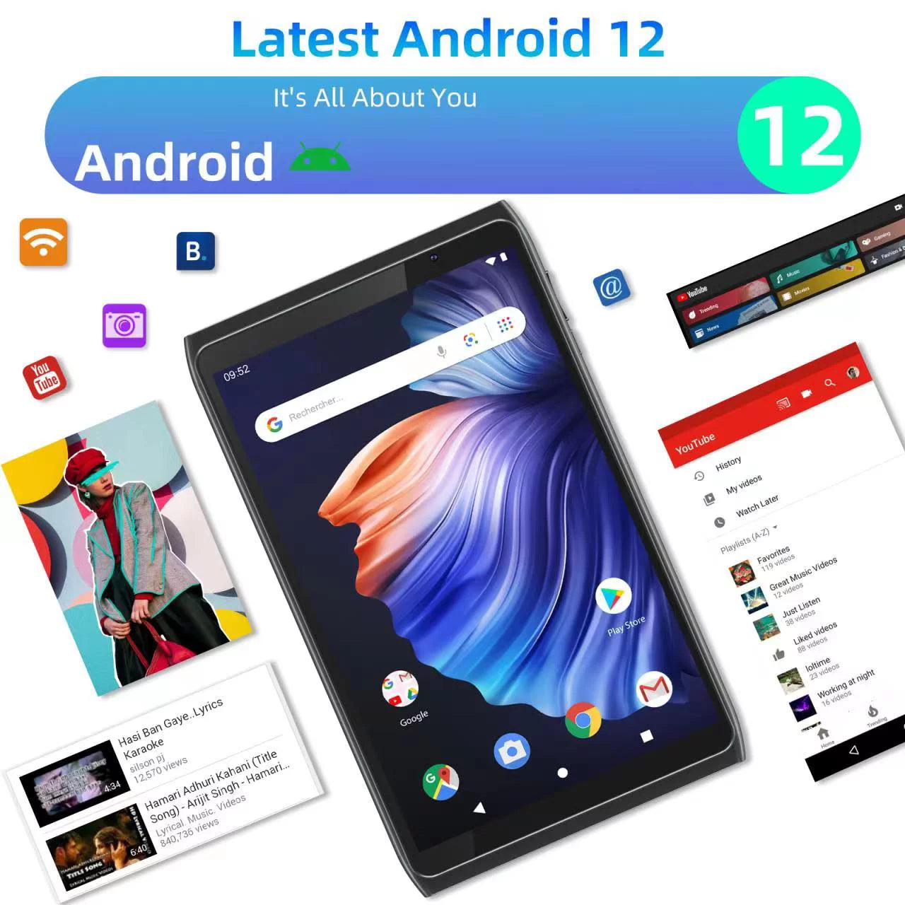 Android Tablet 8 inch 32GB Storage 1280x800 IPS HD Touchscreen N18170