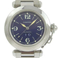 Pre-Owned Stainless Steel Automatic Men's Navy Dial Watch Z164