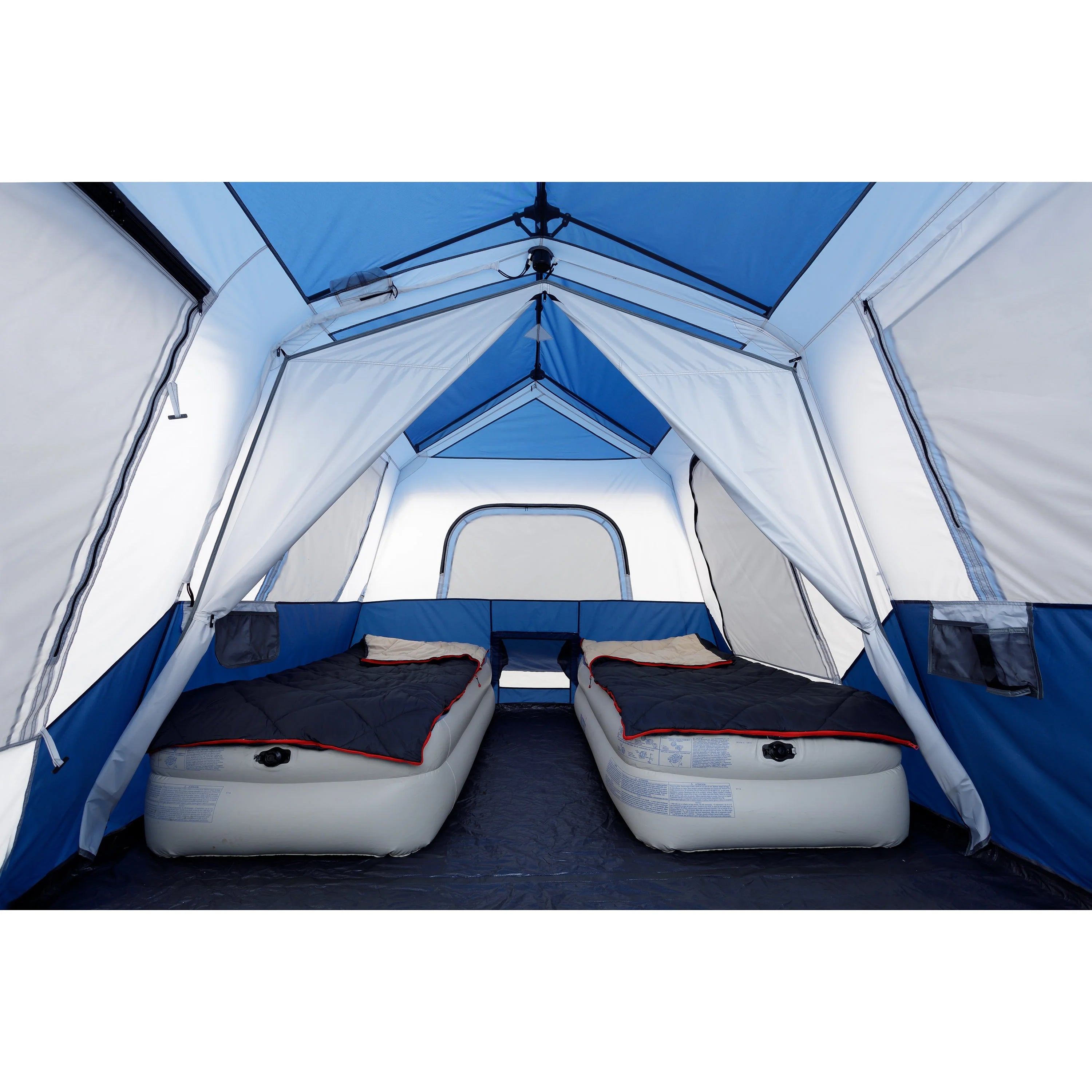 13' x 9' 8-Person Cabin Tent with LED Lighted Poles Q63192