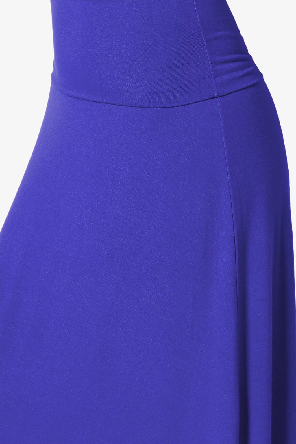 Casual Draped Jersey Long Maxi Skirt M689