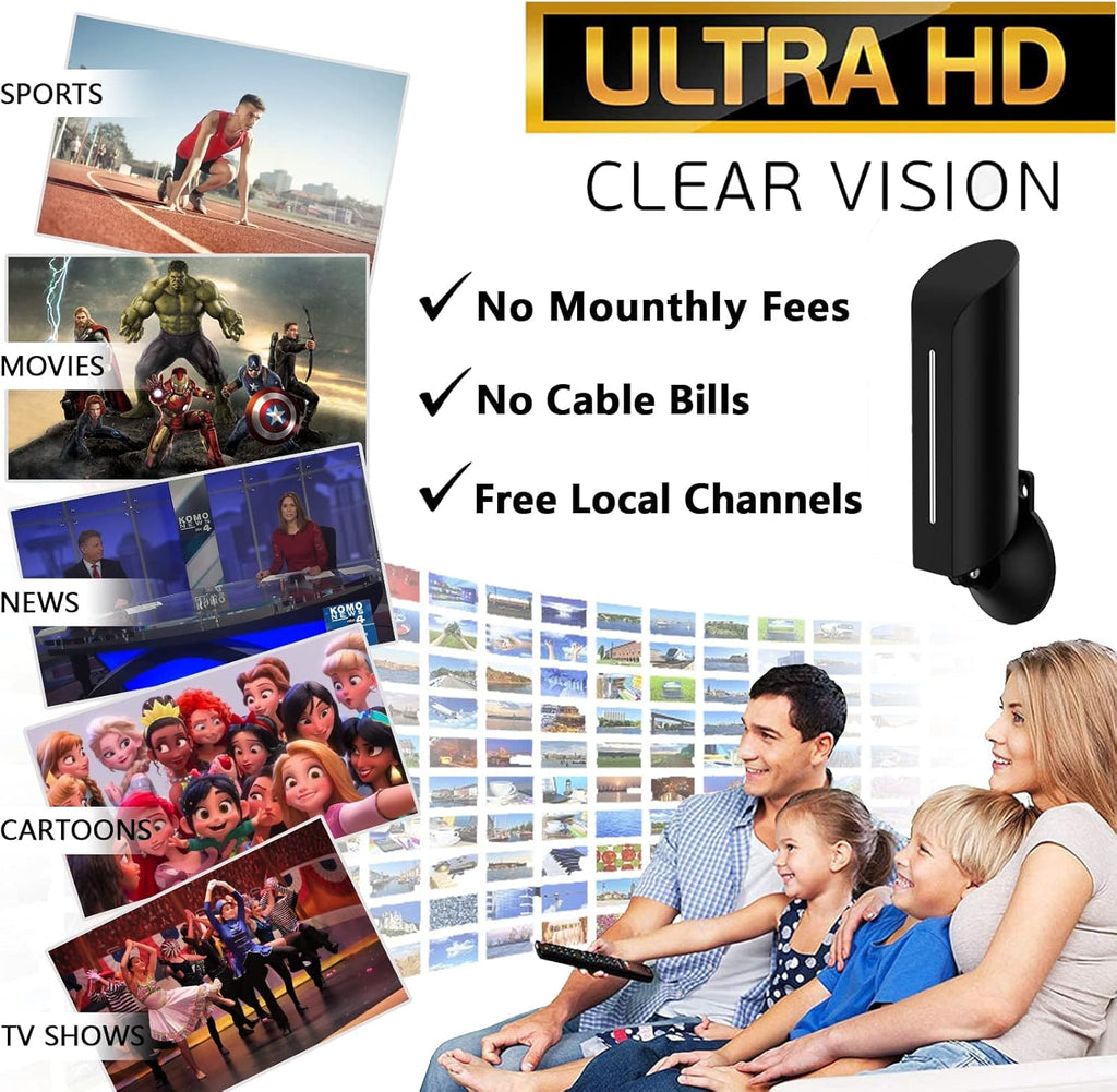 Outdoor HD Digital TV Antenna with 32.8ft Coaxial Cable S387513