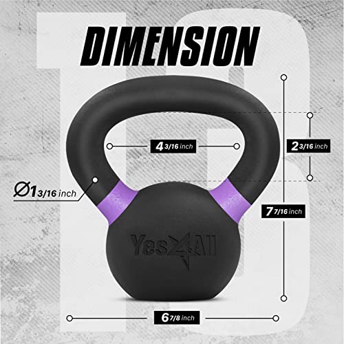 Powder Coated Cast Iron Kettlebell Weight Set G588139