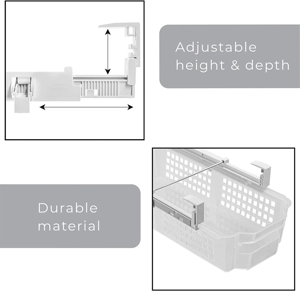 Refrigerator Pull Out Bin Drawer - Clear F823434