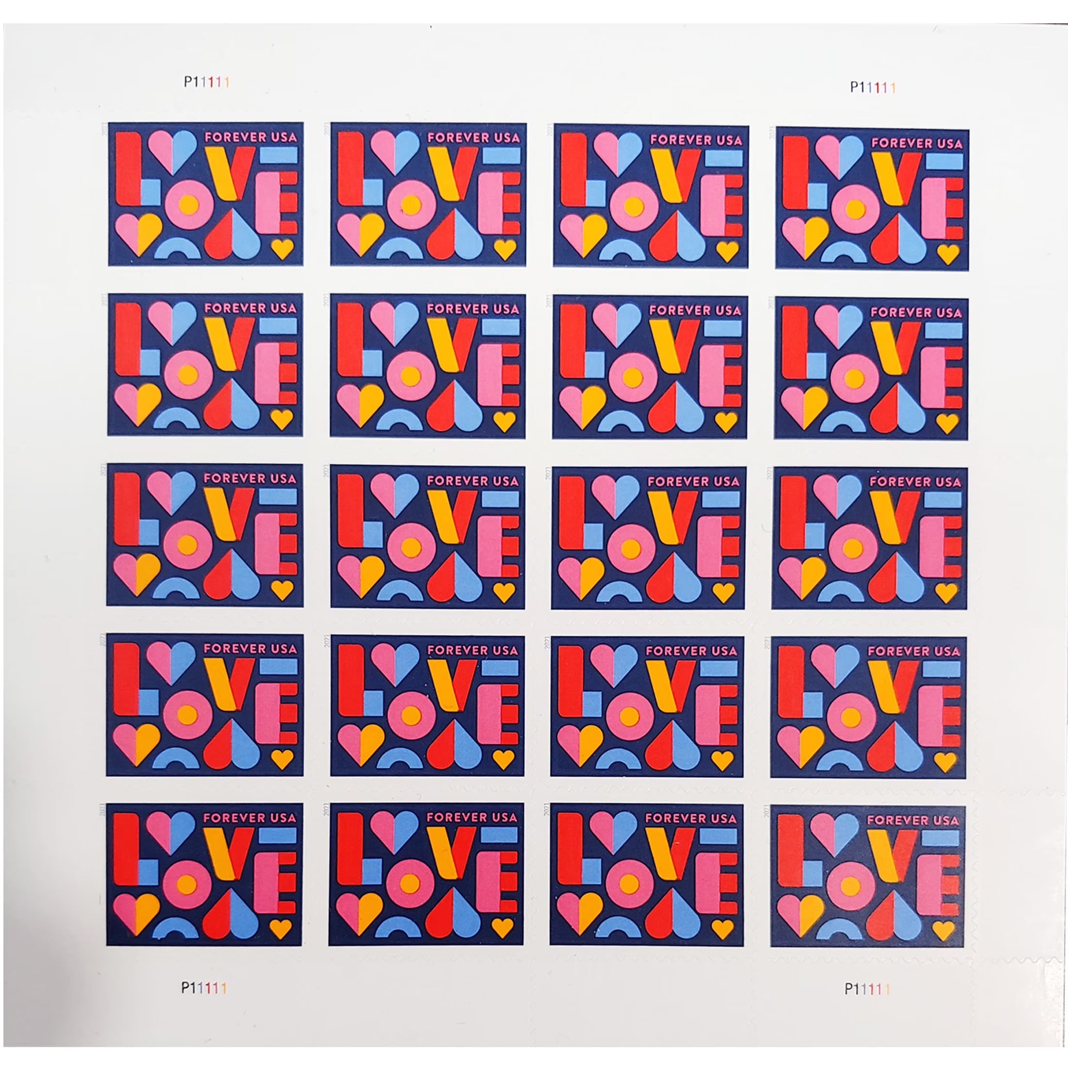 20 Stamps USPS Forever Postage Stamp H424