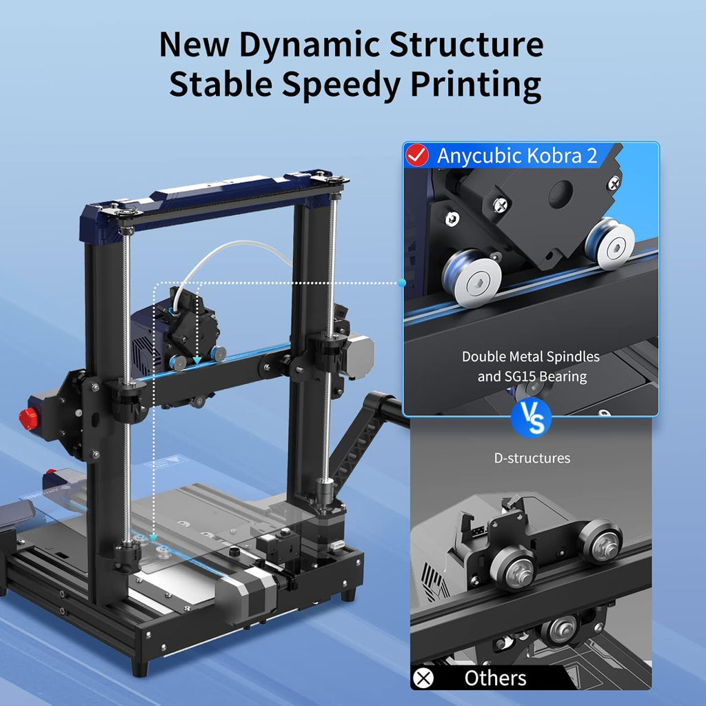 Black Bundle Anycubic Kobra 2 3D Printer, 1.75mm 1kg Filament D88630
