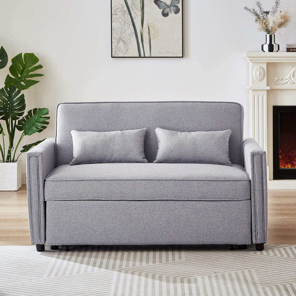 Gray 54" Sleeper Sofa Bed U15964