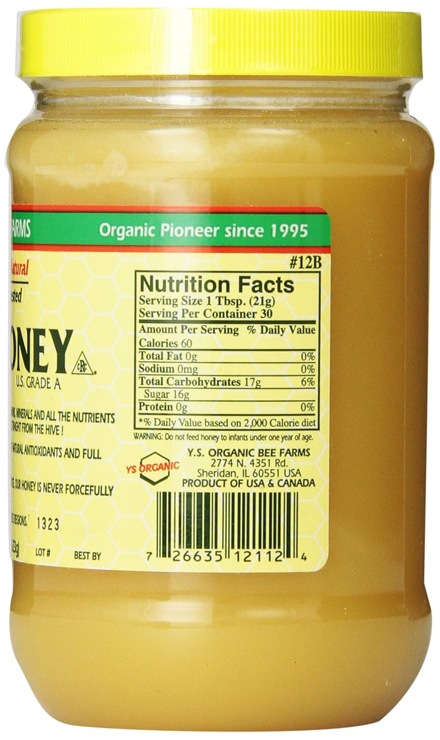 22 oz (4 Pack) Raw Honey X108049