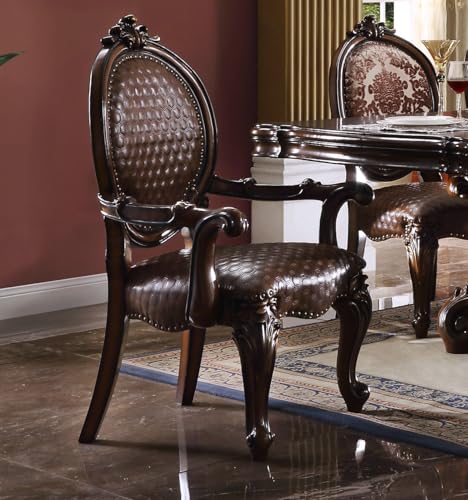 9pc Formal Dining Table Set with 6 Side Chairs and 2 Arm Chairs C263