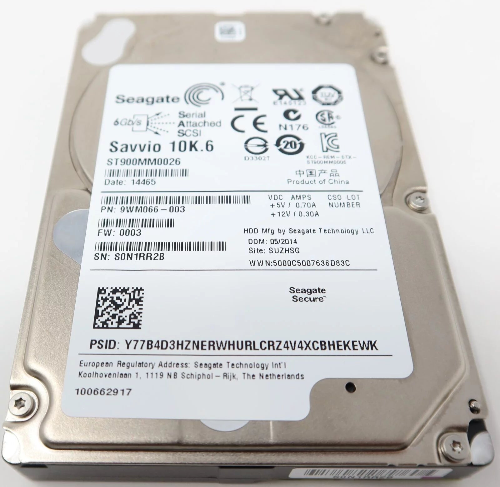 900GB 10K SAS SED Hard Drive E814800