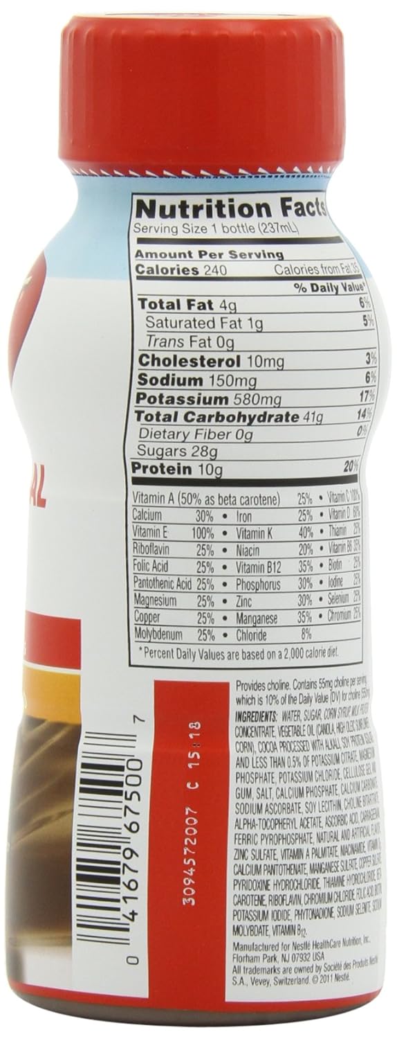 Original Rich Chocolate Nutritional Drink, 12 Count P578