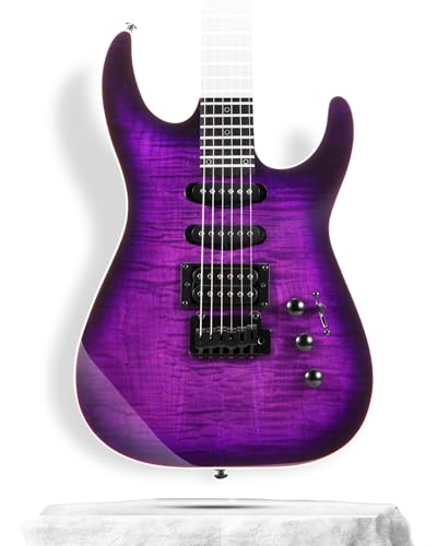 Black Solid Body Electric Guitar with 24 Frets R5356