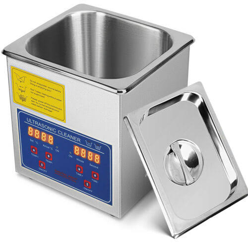 1.3L Ultrasonic Cleaner Stainless Steel Heated w/ Timer A279053
