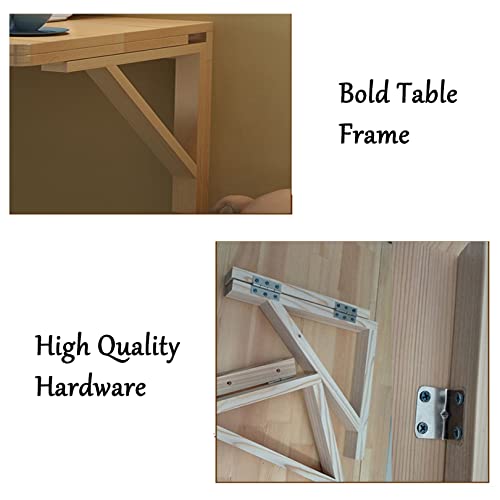 Solid Wood Wall-Mounted Drop-Leaf Table 80 * 40cm T101