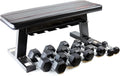 150 lb Hex Coated Dumbbell Set with Flat Bench U2898