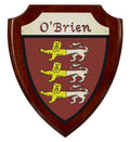 Rosewood Finish Coat of Arms Shield Plaque B46704