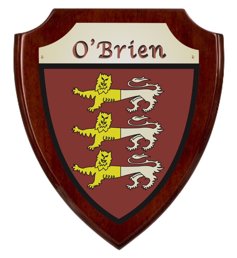 Rosewood Finish Coat of Arms Shield Plaque B46704