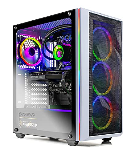 White AMD Ryzen 7 3700X RTX 3070 8G 1TB SSD 16GB DDR4 Gaming Desktop F285348