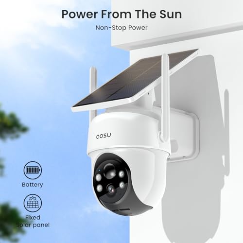 Security Cameras Outdoor Wireless, 4 Cam-Kit, Solar-Powered, 2K Color Night Vision, 5G & 2.4G WiFi O5757