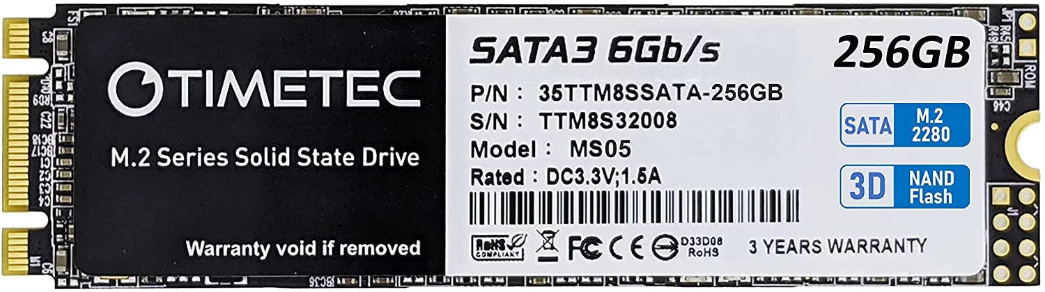 256GB M.2 2280 SATA III Internal Solid State Drive M216